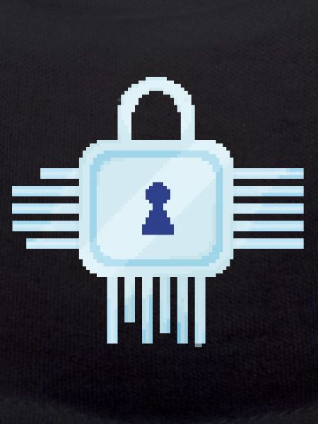 Serrure informatique Retro Pixel