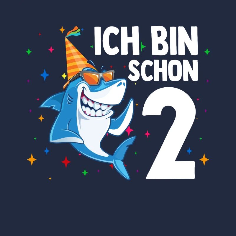 Ich bin schon 2. Kindergeburtstag Hai