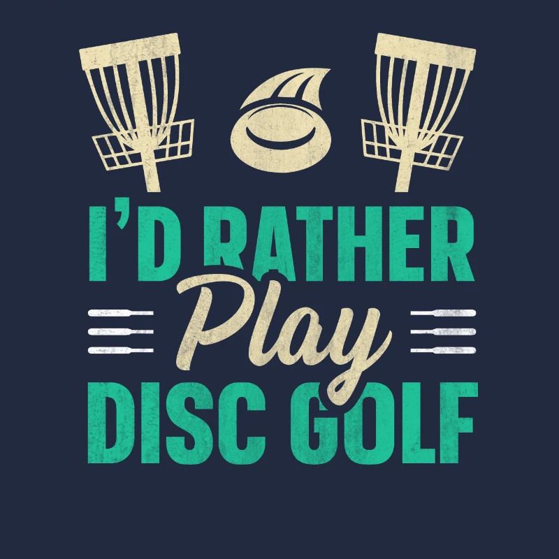 Retro Sunset Je préfère jouer au Disc Golf