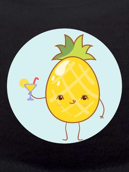 Cute organic pineapple