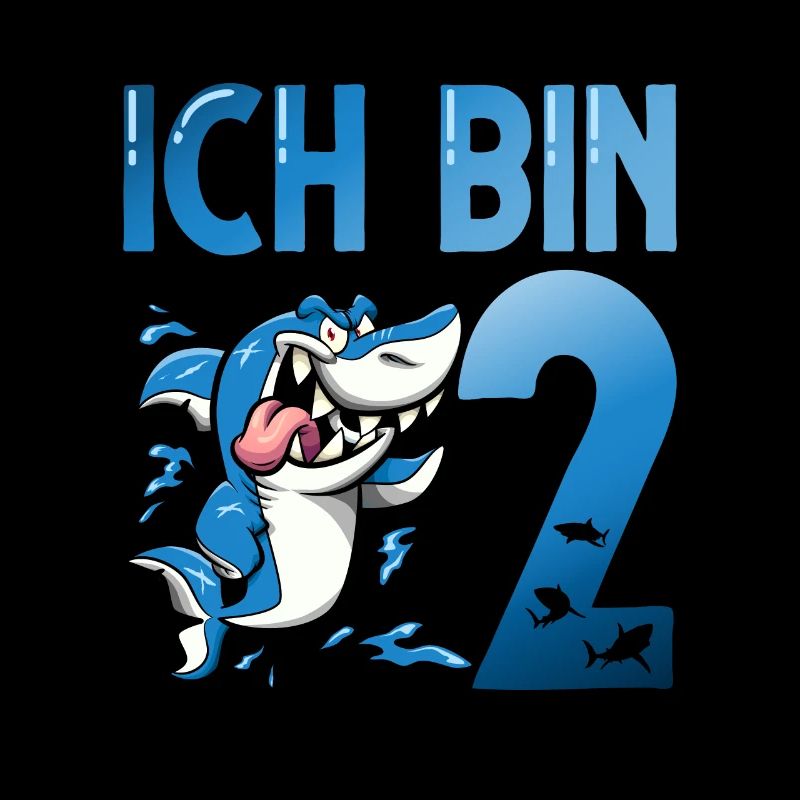 Ich bin schon 2. Kindergeburtstag Hai