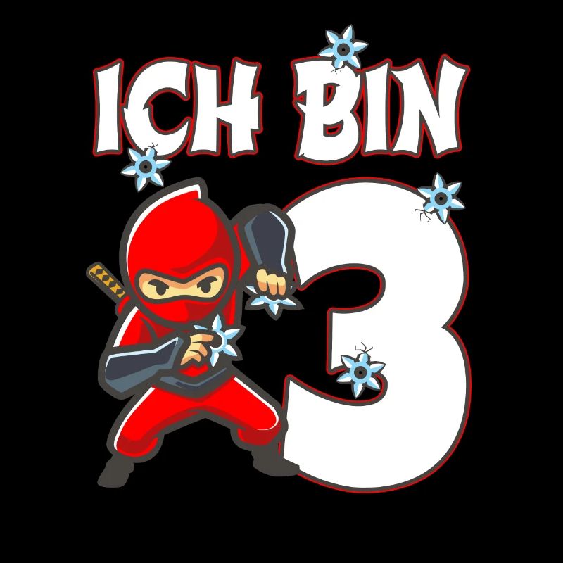 3. Geburtstag Ninja Kostüm 3 Jahre alt Junge