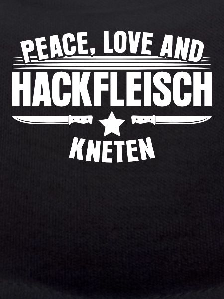 Metzger Hackfleisch kneten Fleischer