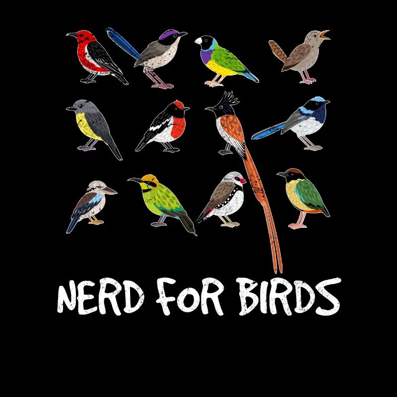 Nerd For Birds Bird Lovers Bird Watching Funny Bir