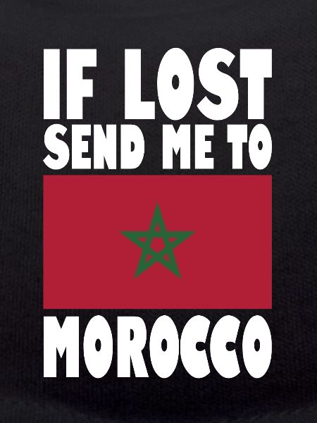 Marokko Flagge Spruch