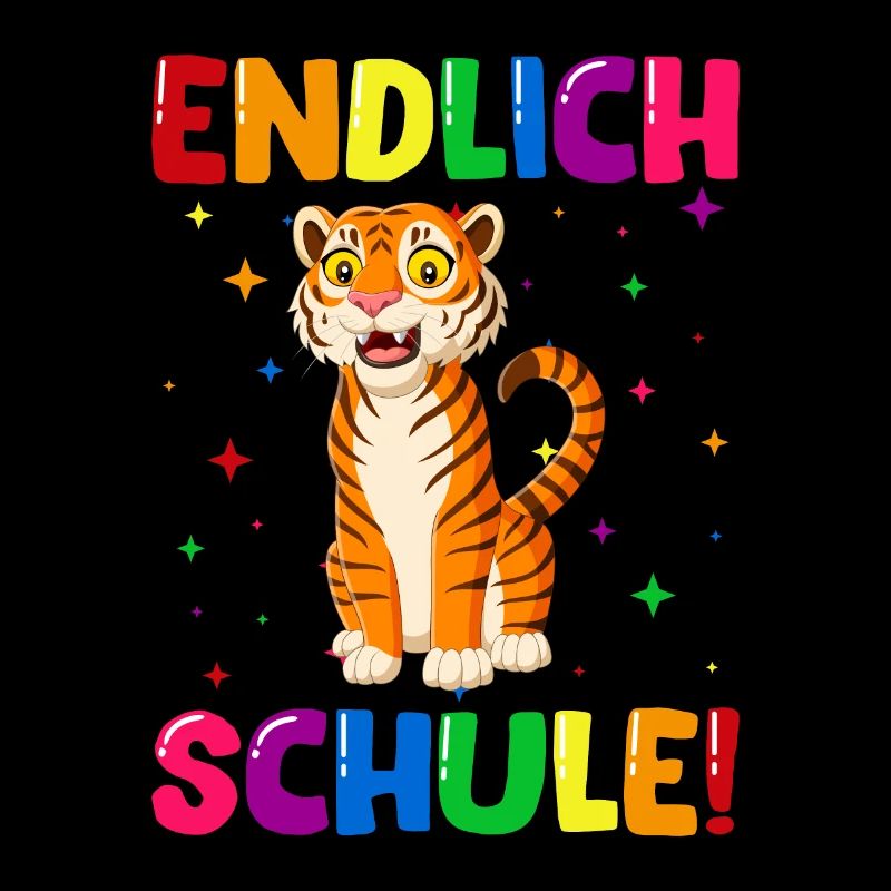 Endlich Schule Tiger 1. Klasse