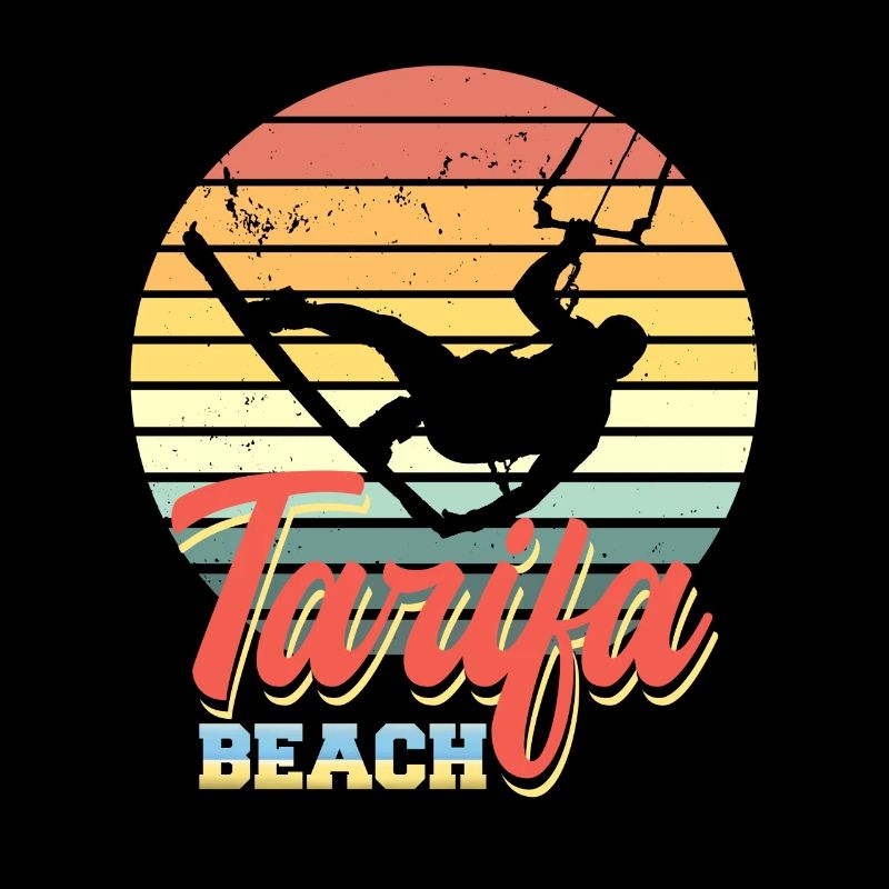 Kite Surfing Design with Kiteboard Surfer
