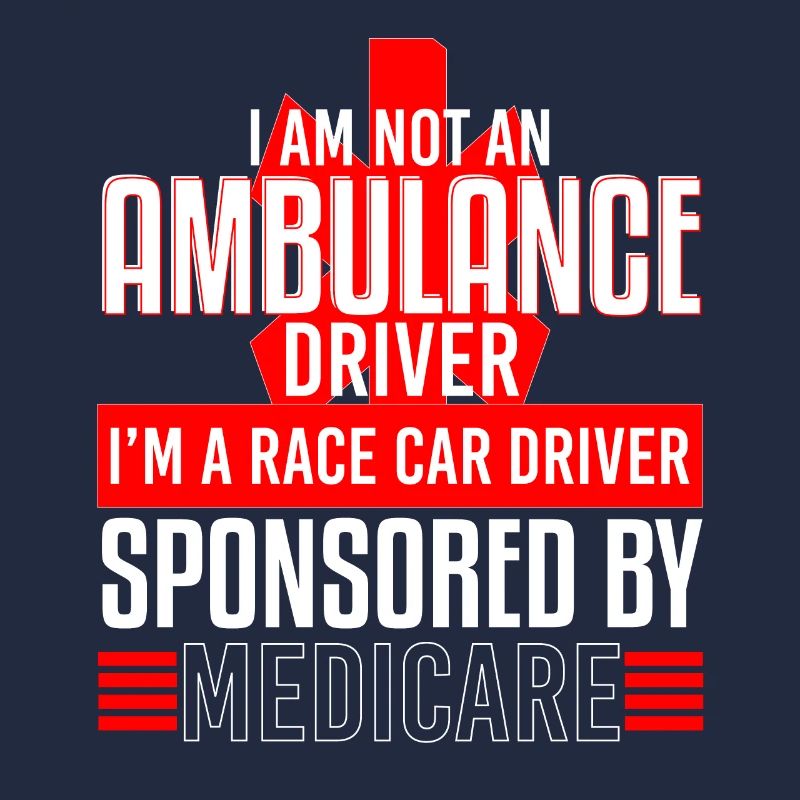 Ambulance Driver Race Car Sponsored