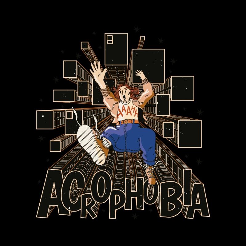 Akrophobie fallendes Mädchen Akrophobie fallendes