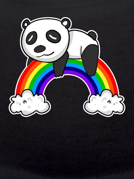 Panda arc-en-ciel