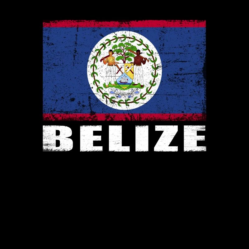 Belize Flag Grunge Belize Flag