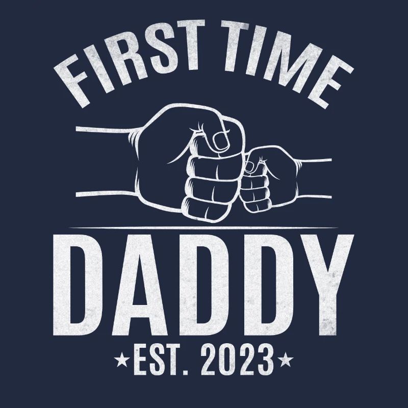 Zum ersten Mal Daddy Est. 2023 Papa wird