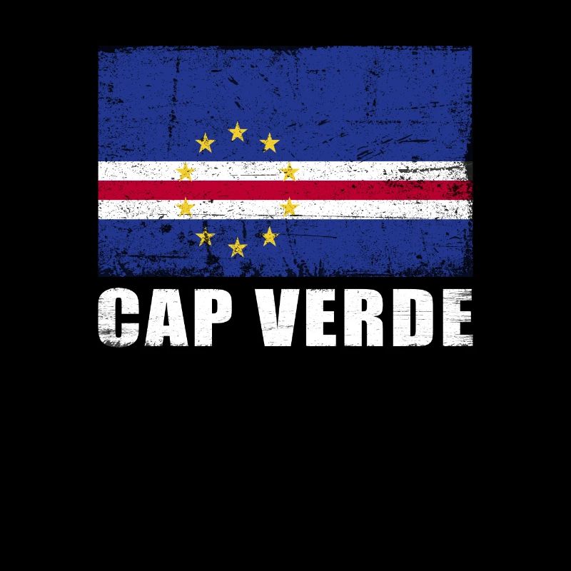 Drapeau du Cap-Vert Grunge Drapeau du Cap-Vert