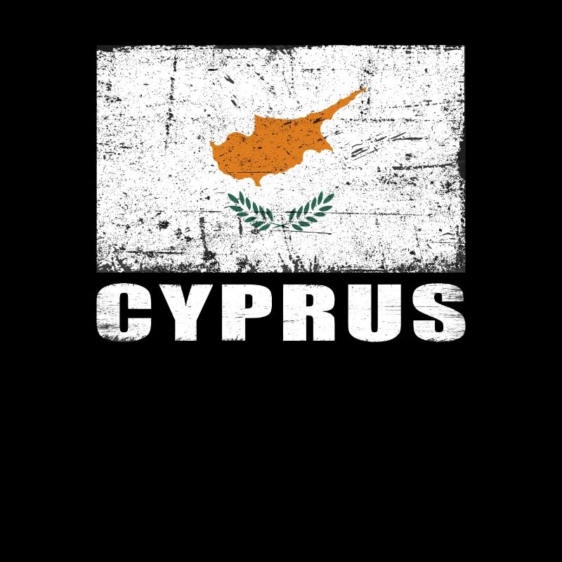 Zypern Flagge Grunge Zypern Fahne