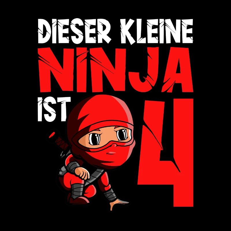 Kostüm Ninja 4. Geburtstag Junge