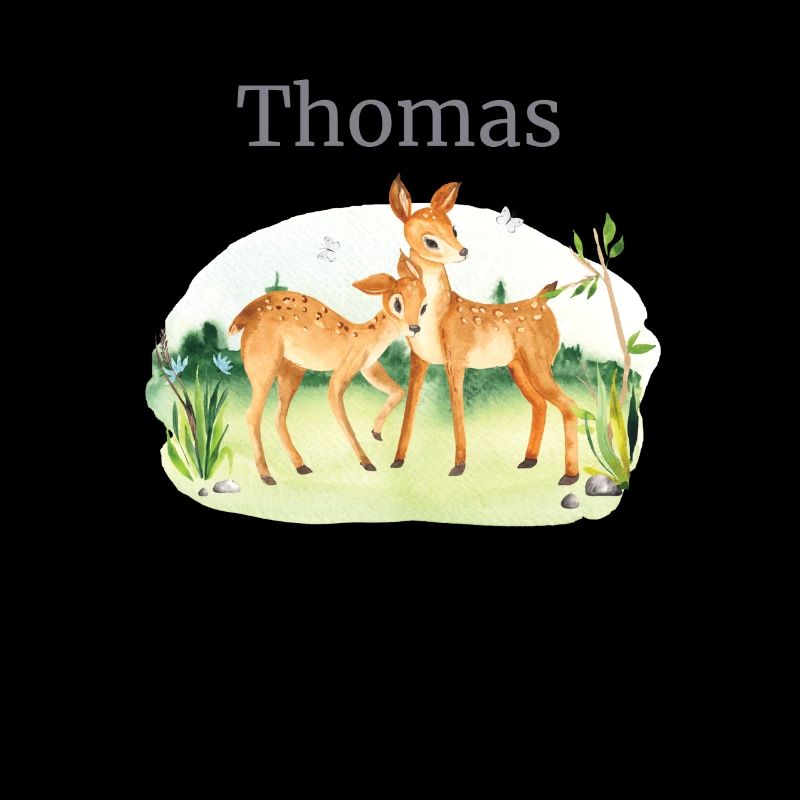Fleurs de cerfs animaux forestiers Nom Thomas