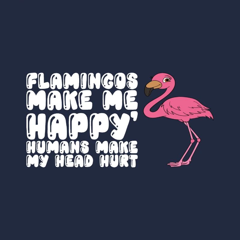 Funny flamingo graphics