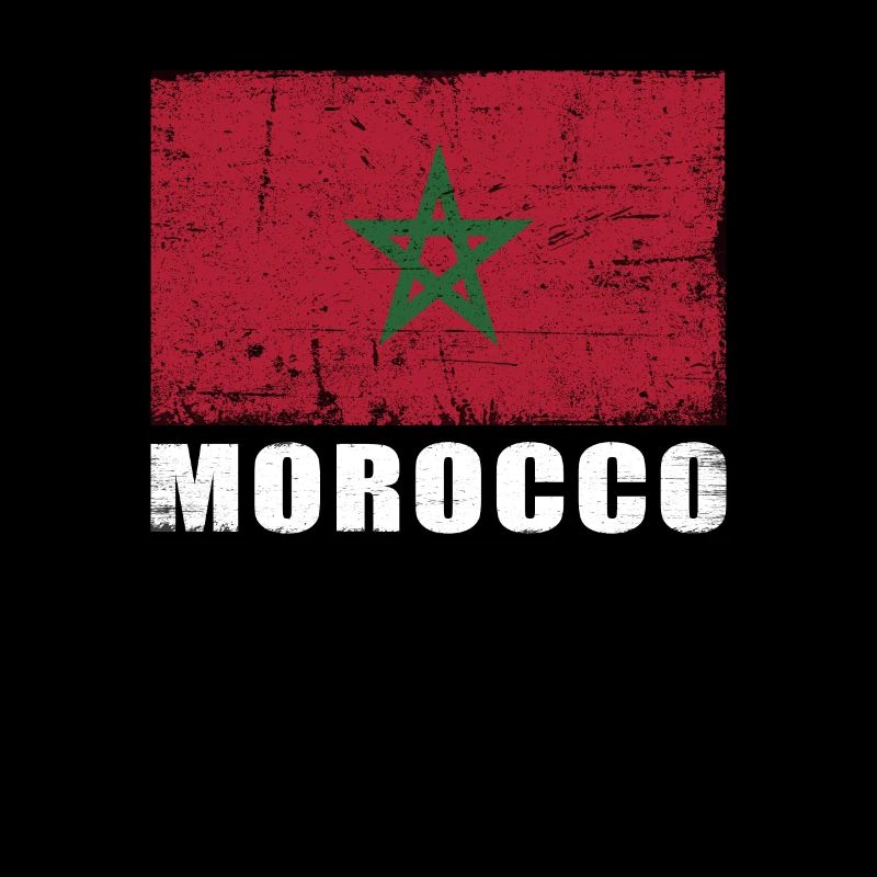 Maroc Drapeau Grunge Maroc Drapeau