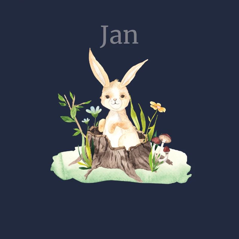 Waldtier Reh Hase Igel Blumen Name Jan