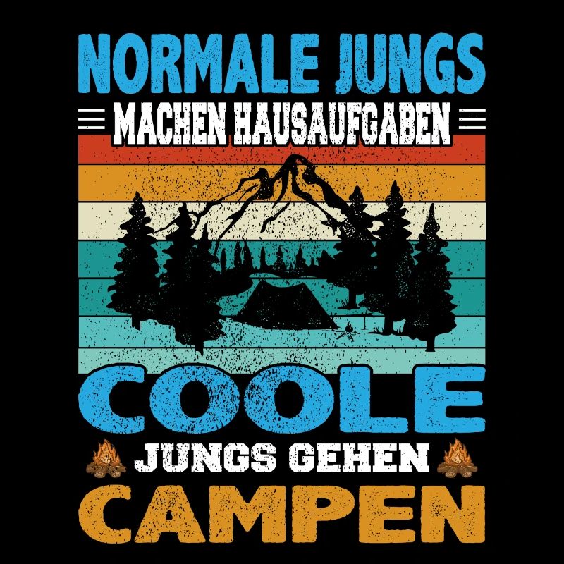 Camping Spruch Jungs Hausaufgaben coole Campen