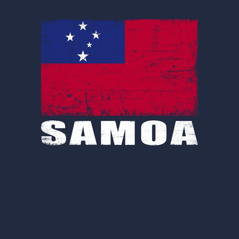 Samoa Flag Grunge Samoa Flag