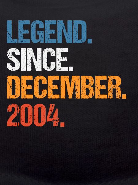 Légende depuis décembre 2004 Anniversaire