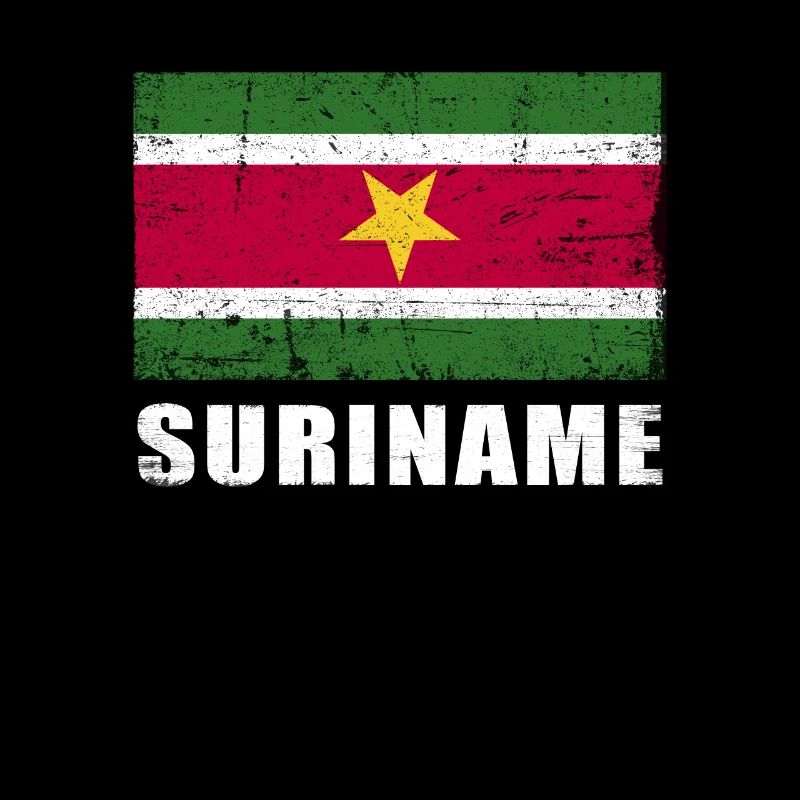Drapeau du Suriname Grunge Drapeau du Suriname