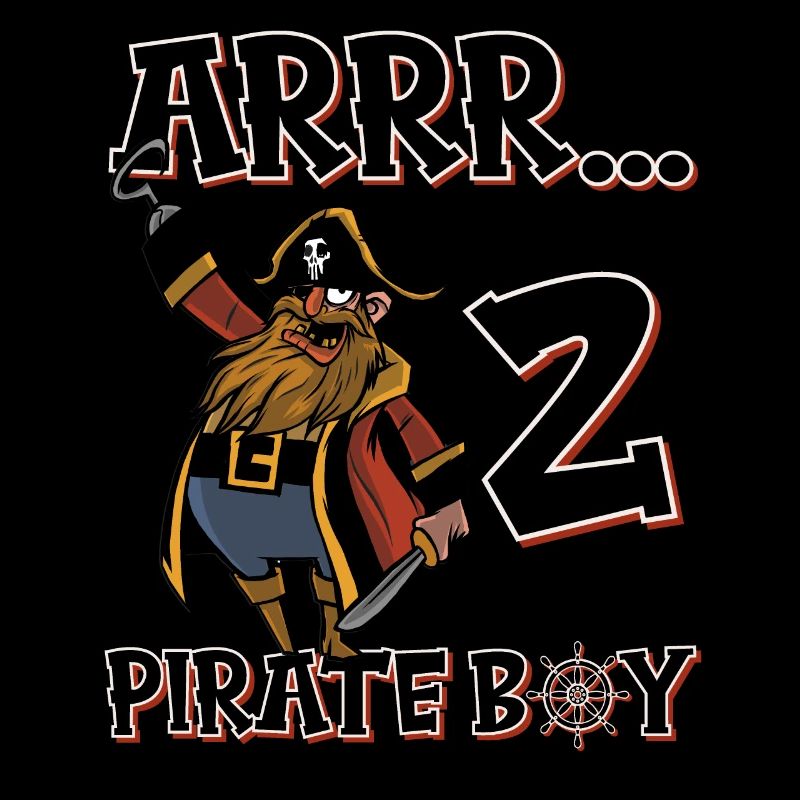 Pirate Boy 2 ans pirate 2ème anniversaire