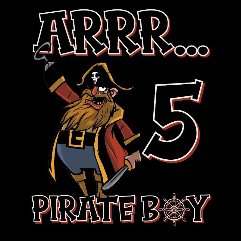 Pirate Boy 5 year old pirate 5th birthday