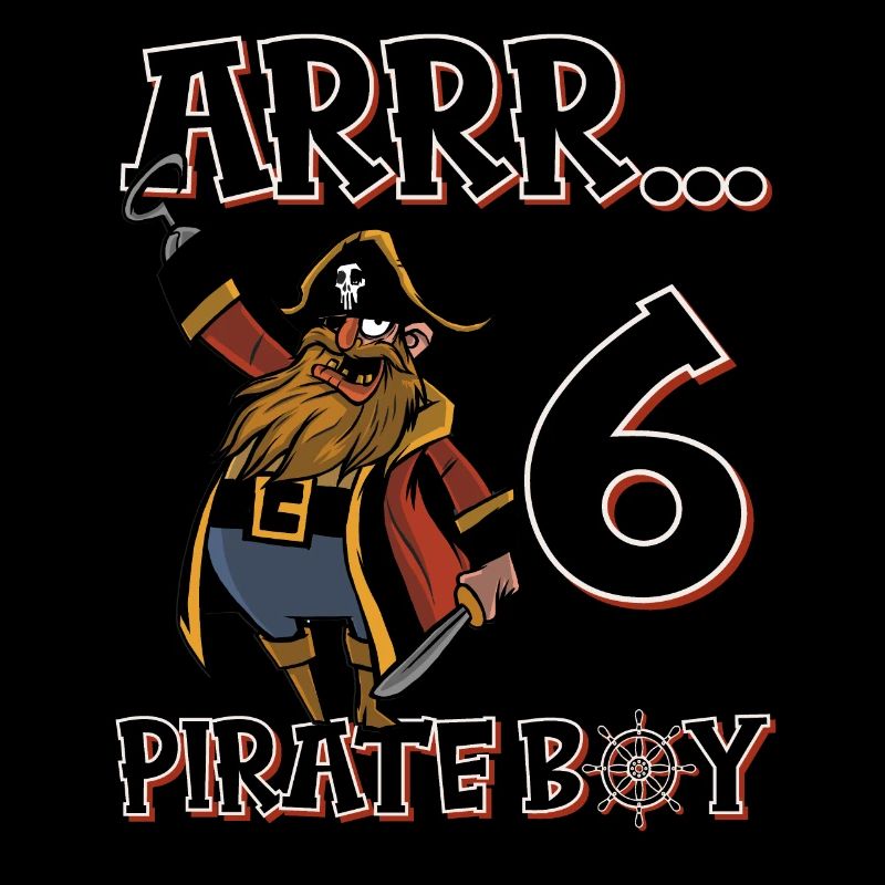 Pirate Boy 6 ans pirate 6ème anniversaire