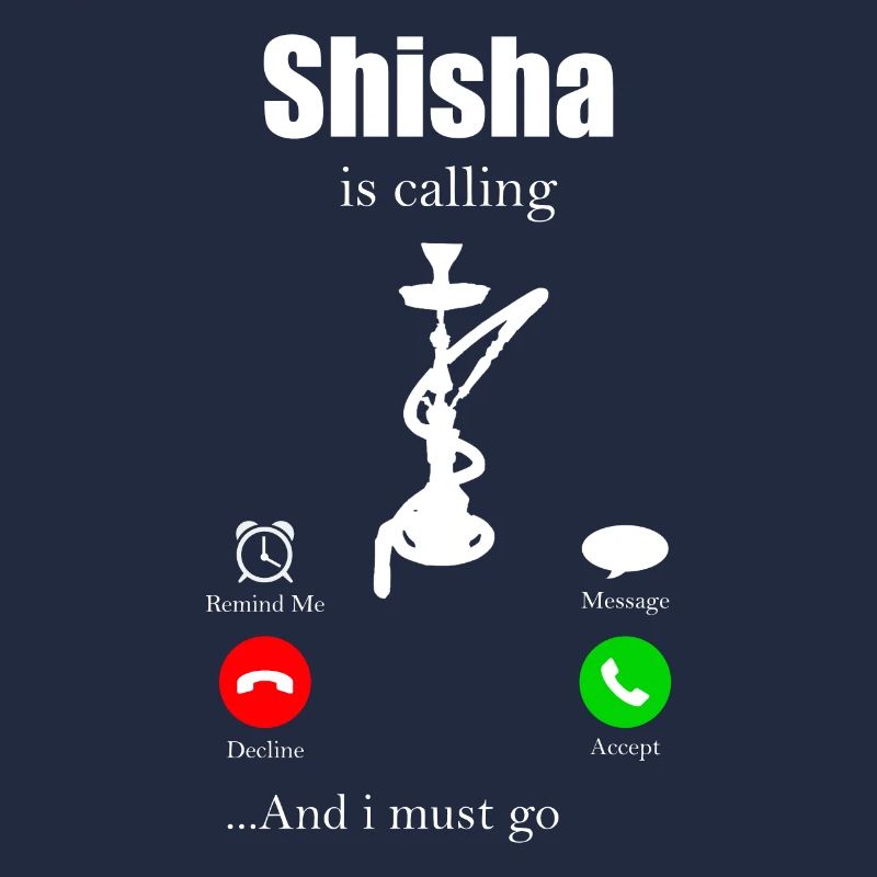 Shisha Tshirt Men Women's Hookah Pipe