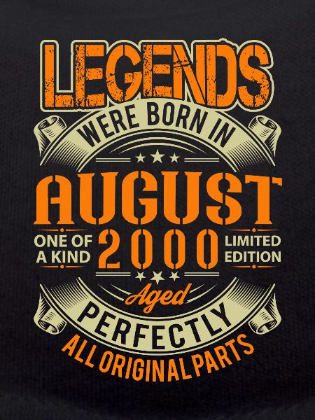 2000 August Birthday Legend