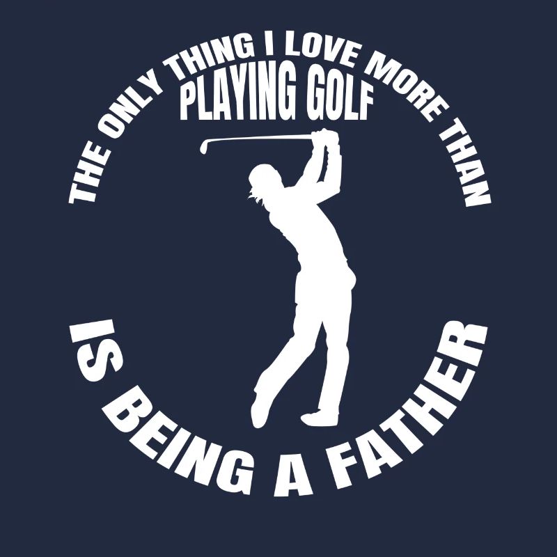 Golf Vater Golfball Golfschläger Dad Golfspieler