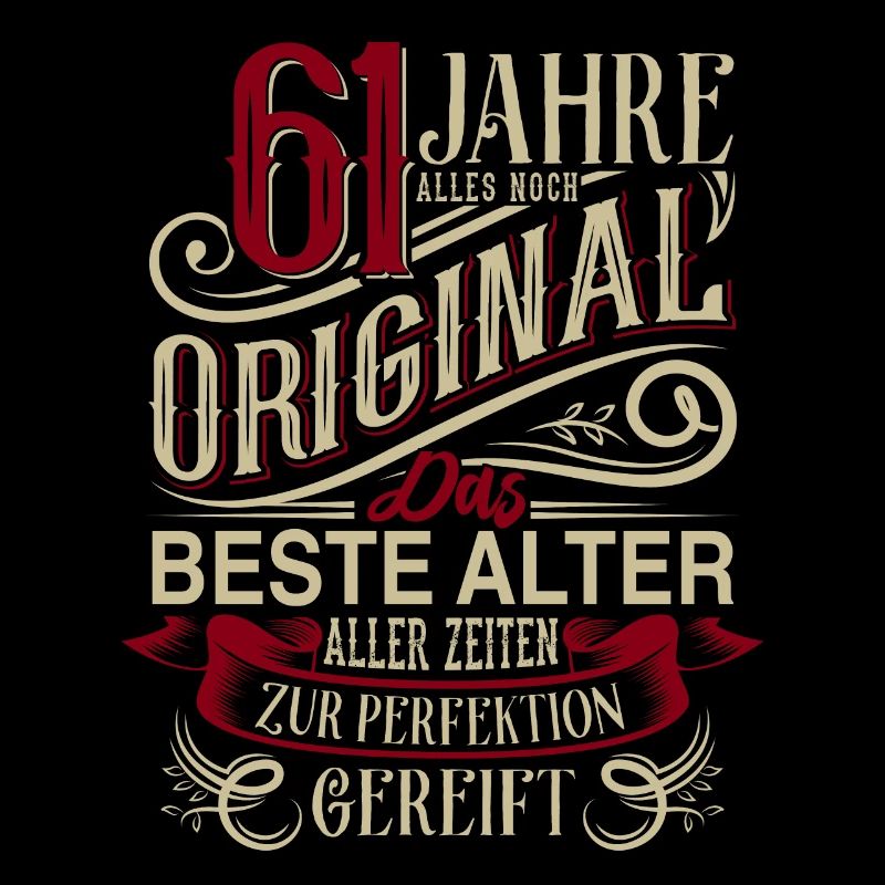 61. Geburtstag Vintage Retro