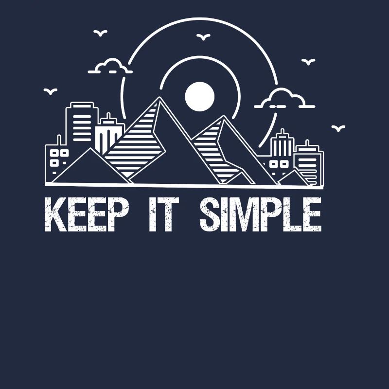 Keep It Simple Line Art Minimalist