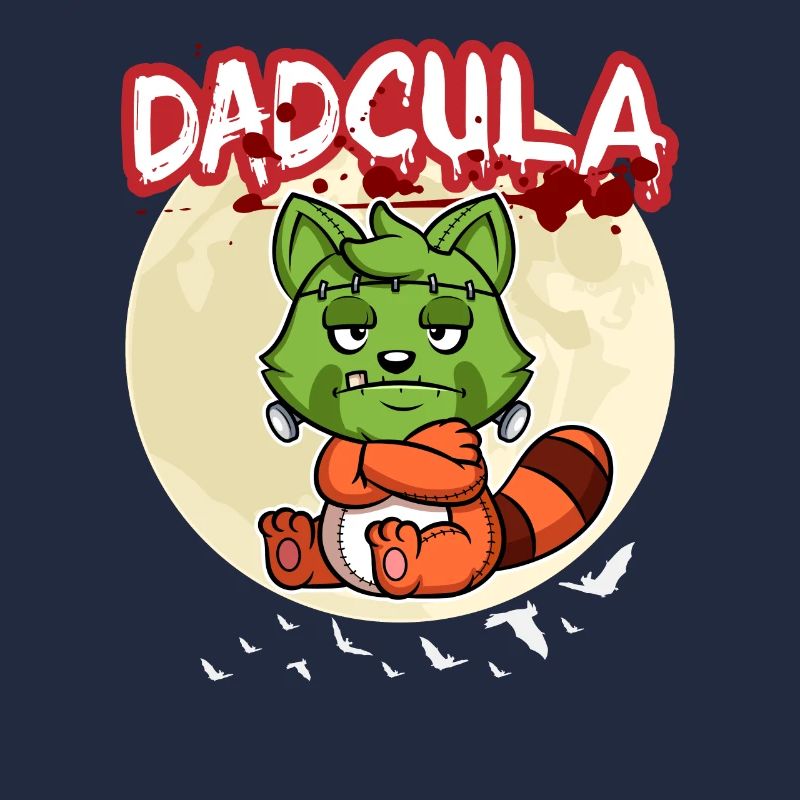 Dadcula Dracula Vampire Dad Funny Halloween Party
