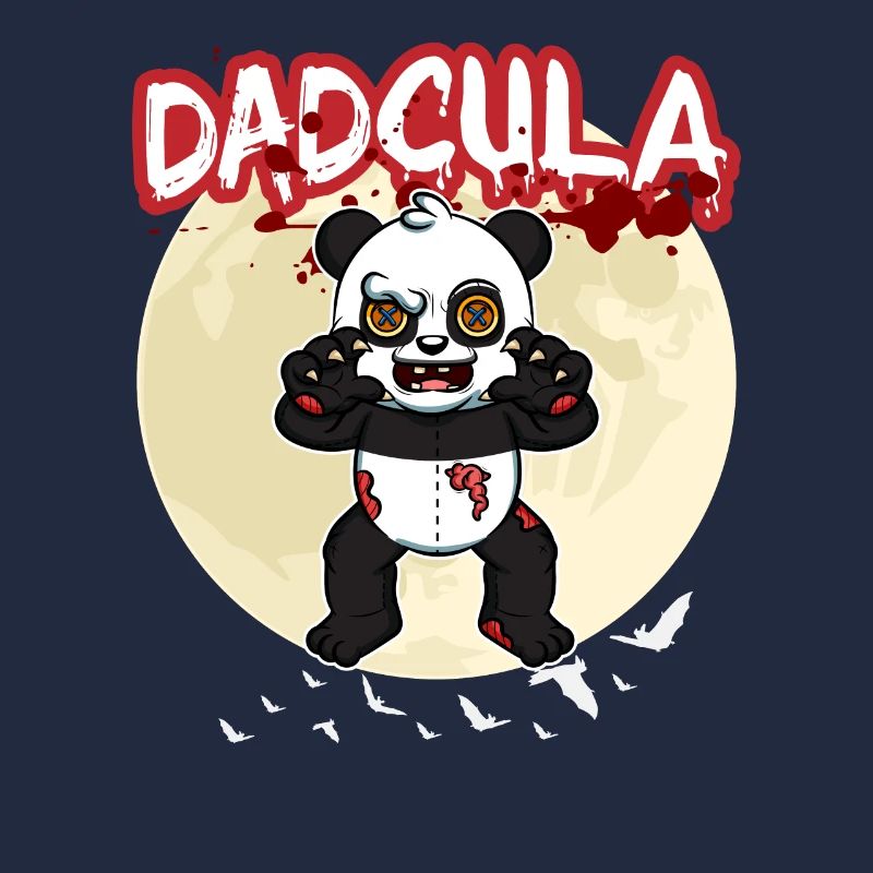 Dadcula Dracula Vampire Dad Funny Halloween Party