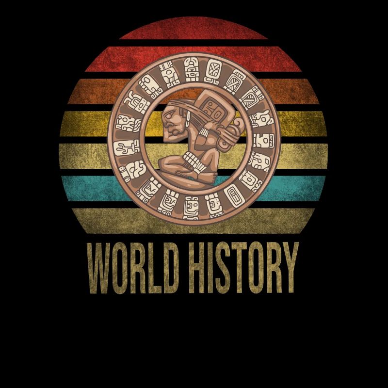 Calendrier Maya Itzamna Rétro Coucher de soleil