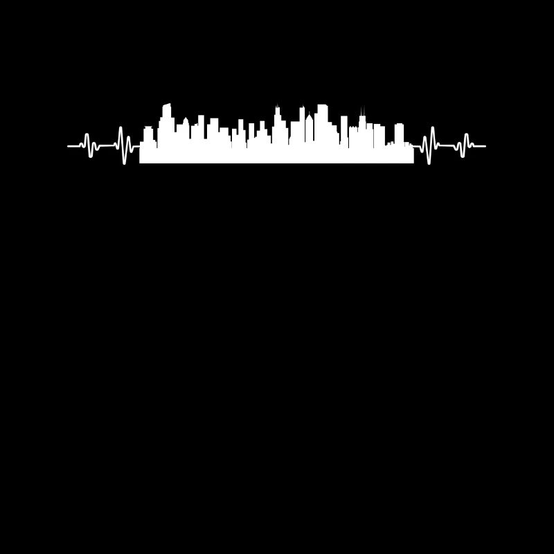 Chicago Heartbeat Pulse Skyline