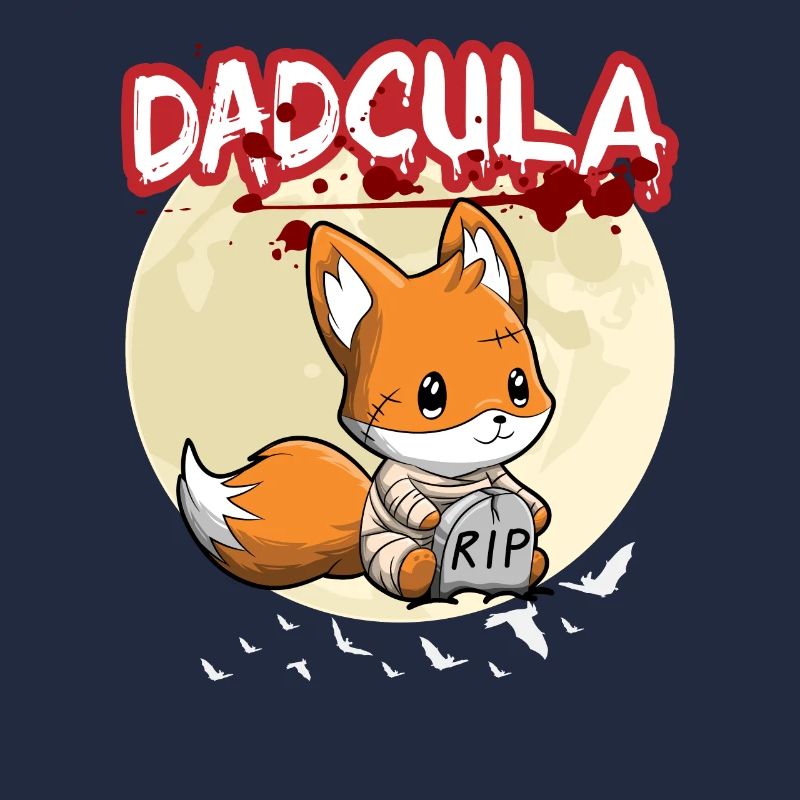Dadcula Dracula Vampire Dad Funny Halloween Party