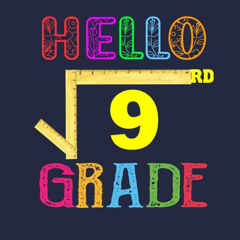 Hello 3rd Grade Square Root of 9 Funny Math Back
