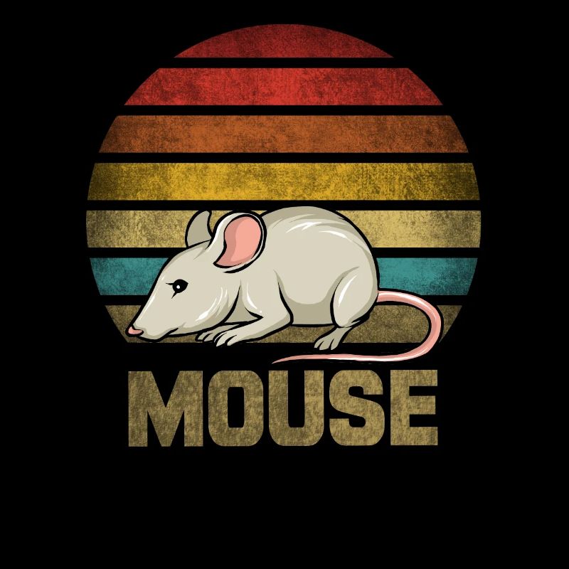 Mouse Animal Retro Sunset Vintage