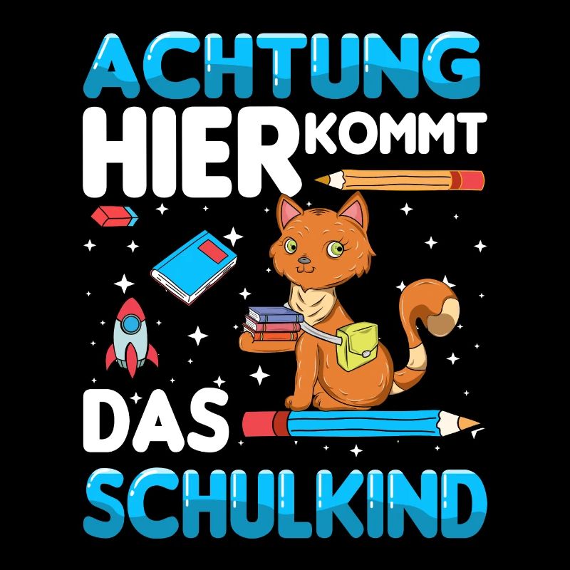 Schulkind Katze Einschulung 1. Klasse Schule