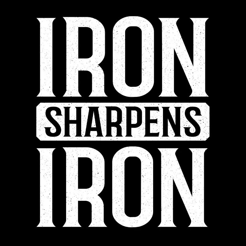 Iron Sharpens Iron Christian Workout Iron