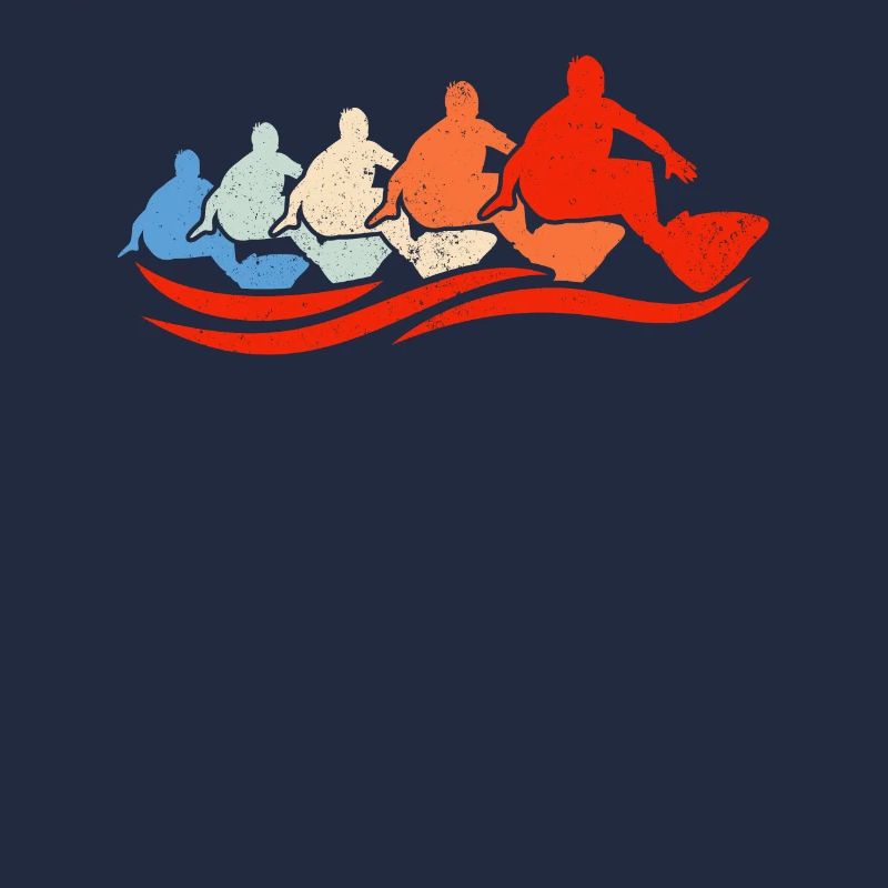 Surfing Group Retro Surfers