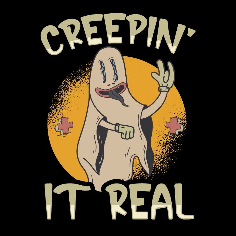 Creepin' It Real Drôle Halloween Ghost