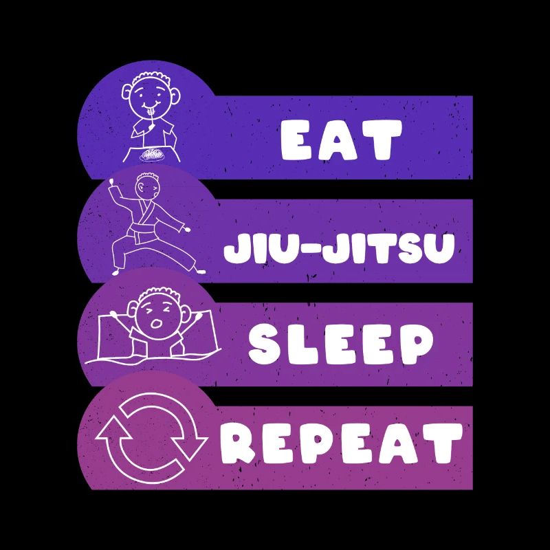 Manger Jiu Jitsu Sommeil Répéter