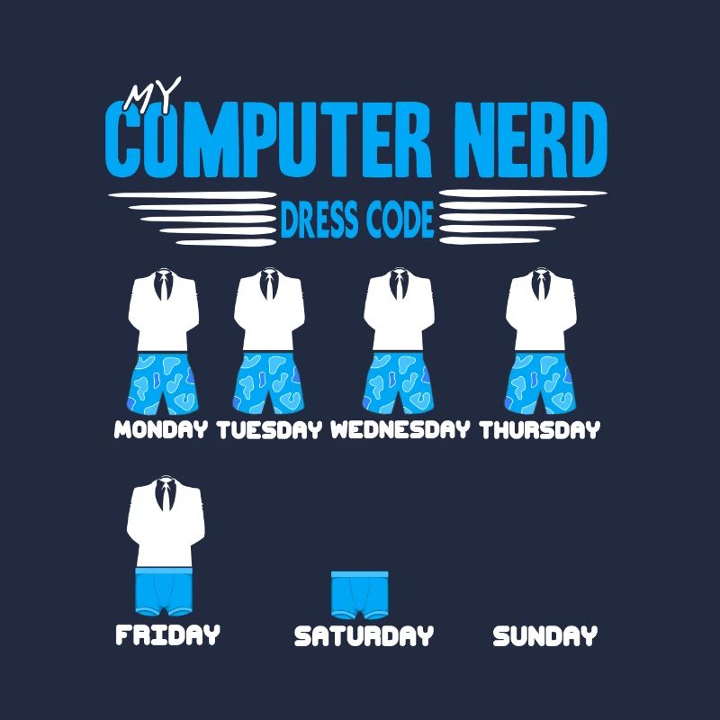 Funny My Computer Nerd Dress Code T-Shirt