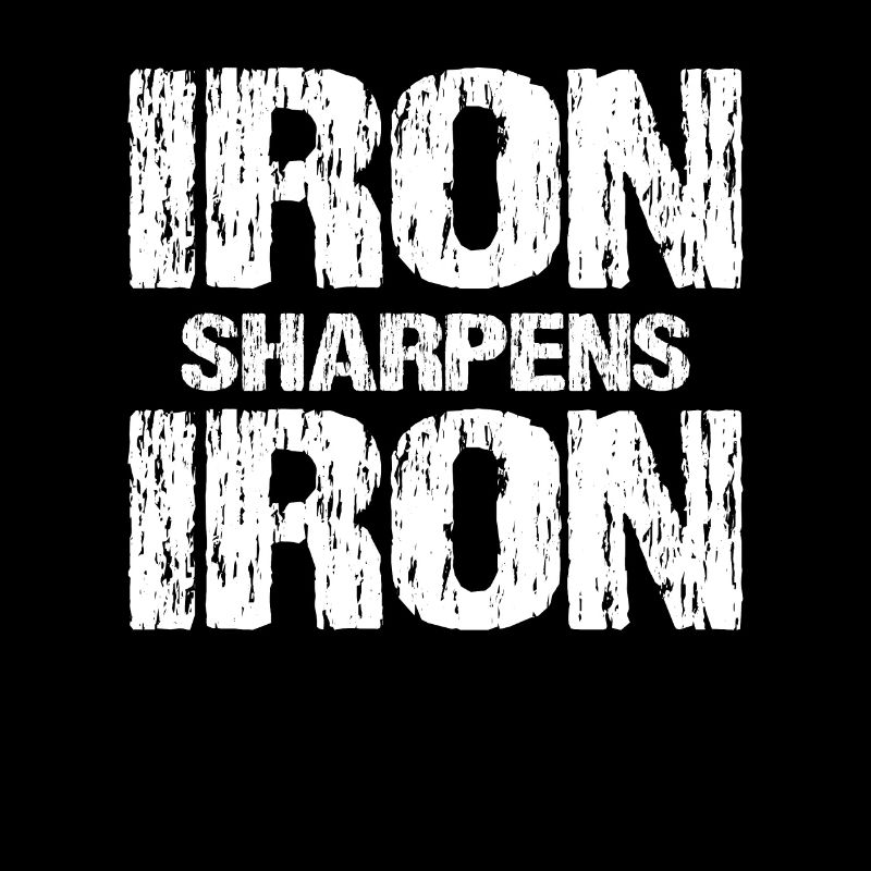 Iron Sharpens Iron Christian Workout Iron