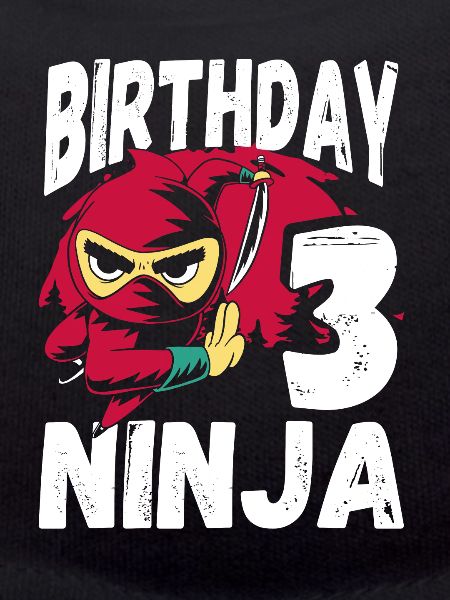 Cool 3rd Birthday Ninja